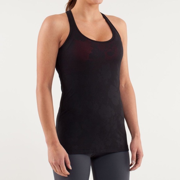 lululemon athletica Tops - Lululemon Cool Racerback Black Tank